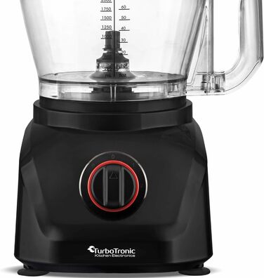 Кухонний комбайн TurboTronic 1900Вт з блендером, 3 л, 1,5 л скляна карафа, терка, цитрус-прес, подрібнювач льоду