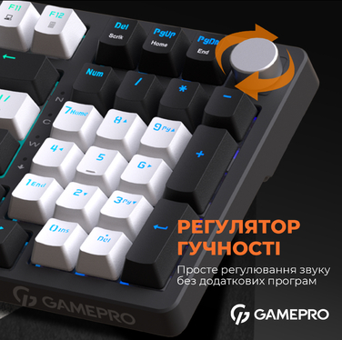Дротова механічна клавіатура GamePro MK170B (Red) з Hot-Swap RGB Black