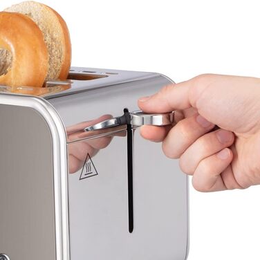 Тостер Russell Hobbs Distinctions Titanium (2 відділення) - нержавіюча сталь, 6 режимів, розморожування, підігрів, підйом тостів