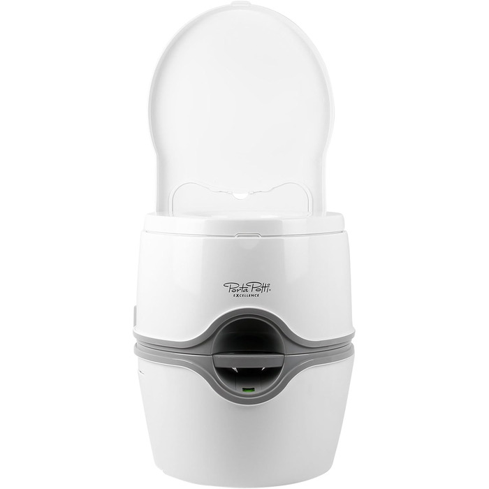 Переносний хімічний туалет Thetford Porta Potti 565 P Qube, біло-сірий, 448 x 388 x 450 мм