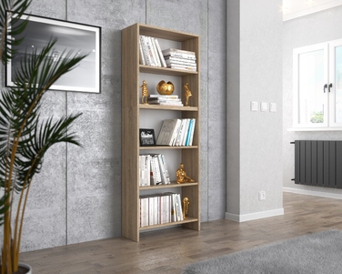 Стелаж Stiv-Meble 60 см x 189 см x 30 см, дуб сонома