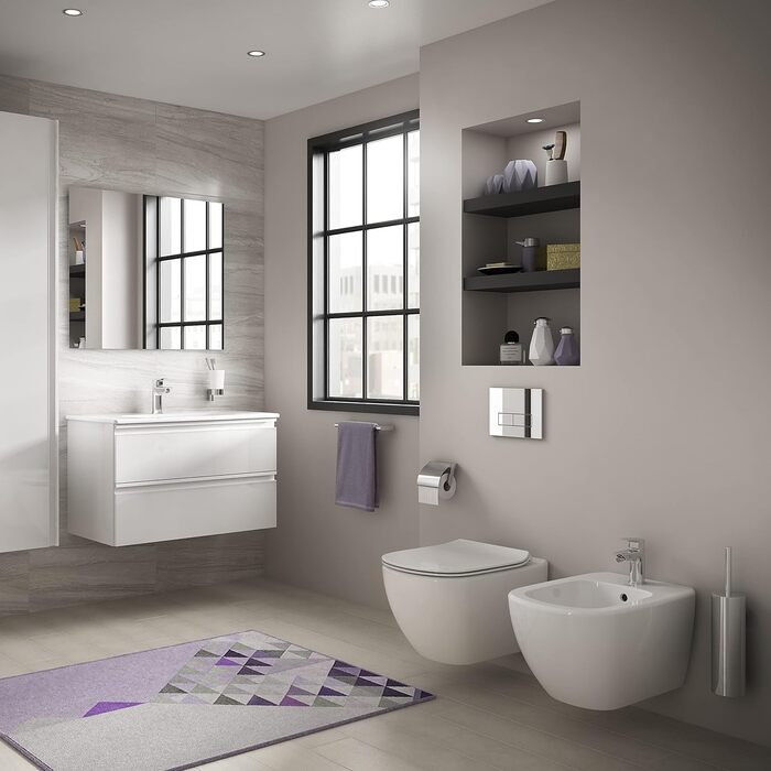 Туалетний набір з щіткою Ideal Standard Connect, хромований тримач