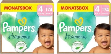 Підгузки Pampers Harmonie розмір 5 (11-16 кг), 152 шт, гіпоалергенні для ніжної шкіри