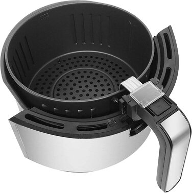 Аерофритюрниця Emerio XXL 13л Airfryer AF-121914: розумна мультипіч з ротисаром, кошиком та функцією сушіння, 1800 Вт, чорна