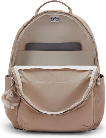 Великий міський рюкзак Kipling SEOUL, синій з бежевим (Tan Beige)