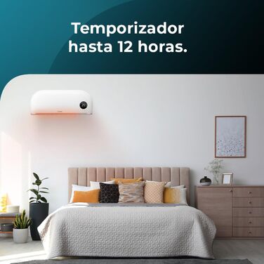 Електричний обігрівач Cecotec Ready Warm 5350 Power Box Ceramic Connected: 2000 Вт, LED-дисплей, Wi-Fi, пульт, 3 режими, осциляція, IP22, безпека