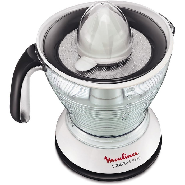 Електричний соковичавник Moulinex PC302B10, 25W, 1 л, білий/сірий