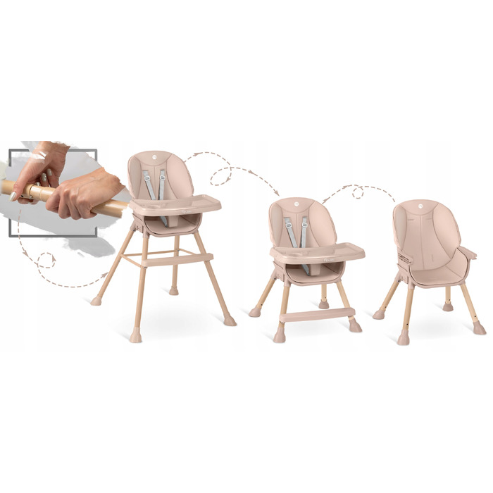 Стілець для годування Nukido, 97 x 68 x 70 см