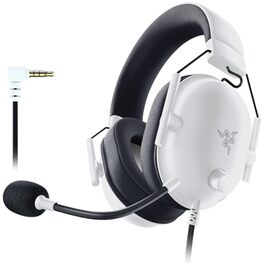 Ігрова гарнітура Razer BlackShark V2 X White — дротова навушники для кіберспорту, 7.1 Surround Sound, 50мм Triforce драйвери, мікрофон HyperClear Cardioid, білий колір