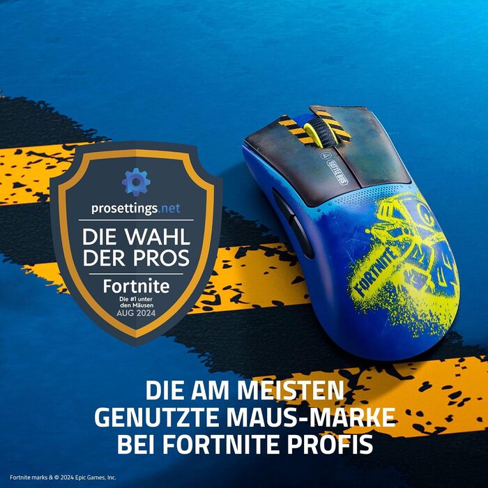 Бездротова ігрова миша Razer DeathAdder V3 Pro Fortnite: ергономічна, ультралегка (55г), 26K DPI, HyperSpeed, до 100 годин роботи