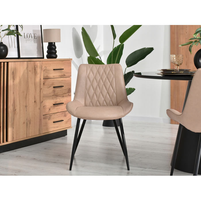 Стілець Mebel-Partner, тканина, бежевий, 1 шт.