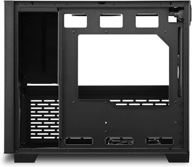 Корпус для ПК Sharkoon MS-Y1000 Black Micro-ATX, чорний, для ігрових та офісних комп'ютерів