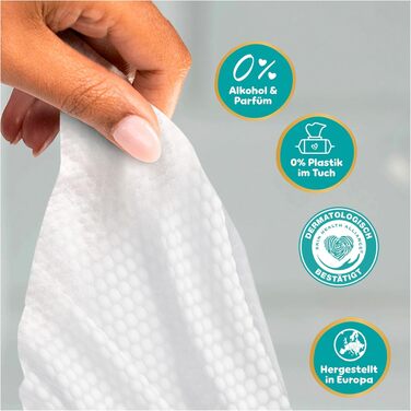 Дитячі вологі серветки Pampers Aqua Soft Touch, 15 упаковок по 60 шт (900 шт), гіпоалергенні