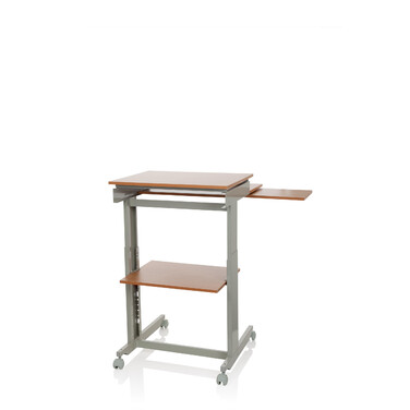 Комп'ютерний стіл-робоча станція WORKSTATION, сірий / бук, hjh OFFICE