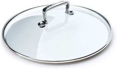 Скляна кришка Le Creuset для каструль та сковорідок з ручкою з нержавіючої сталі, 20 см