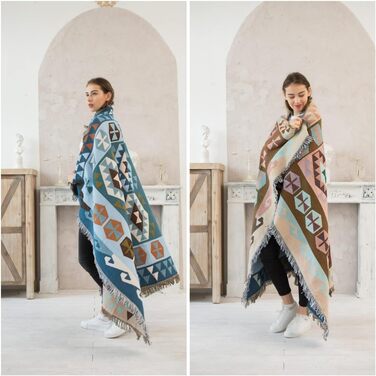Бронзова покривало на диван, ліжко, килим, плед, настінний гобелен Tipi 160x200 см, різні візерунки