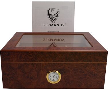 Гумідор GERMANUS Desk I з прозорою кришкою для 50 сигар