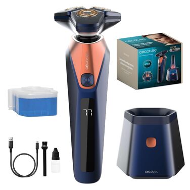 Електробритва Cecotec Precisioncare Sapphire Pro з нержавіючої сталі, 70 хв роботи, IPX6 водонепроникна, для дому та подорожей