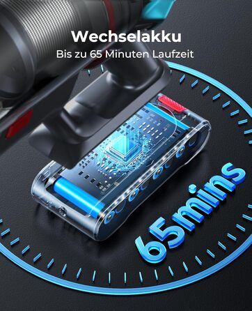 Бездротовий акумуляторний пилосос Fieety 8-в-1: потужне всмоктування 50kPa, 600W, 65 хвилин роботи, 1.6L, без мішка, для дому та авто, з турбощіткою та базою для зарядки. Ідеально для видалення шерсті тварин, килимів та твердих поверхонь.