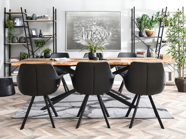 Стілець Mebel-Partner, штучна шкіра, чорний, 1 шт.