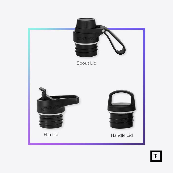 Термос-пляшка IRON °FLASK Edelstahl 950 мл з 3 кришками - Непротікаюча, подвійні стінки, ізольована, BPA-free для спорту, школи, фітнесу, кемпінгу (з носиком, небесно-блакитна)