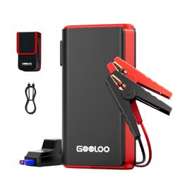 Пусковий пристрій (бустер) GOOLOO GE2000 2000A з функцією Powerbank та швидкою зарядкою USB, чорний