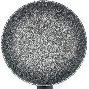 Набір сковорідок Salter Megastone 3 шт. (20, 24, 28 см), антипригарні, для індукційних плит, PFOA Free, з м'якими ручками, можна мити в посудомийці, сріблясті