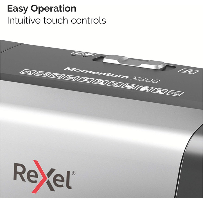 Шредер Rexel Momentum X308-2104570EU: 8 листів, 8 штук
