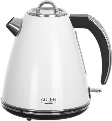 Електричний чайник ADLER AD 1341, білий, 1.7 л, 2200 Вт