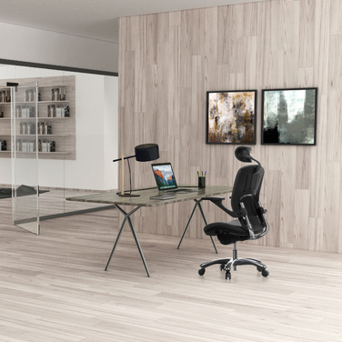 Офісне крісло / поворотне крісло VAPOR LUX тканина чорний hjh OFFICE