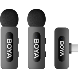 Бездротовий петличний мікрофон BOYA BY-V20 Type-C Black