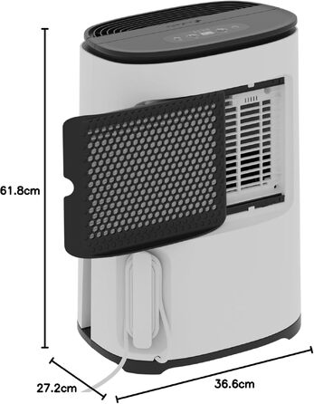 Meaco MeacoDry Arete® Two 25L: Повітряний осушувач та очищувач з HEPA-фільтром H13, Wi-Fi, інтелектуальні режими, 5 років гарантії