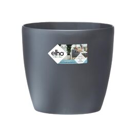 Горщик для квітів Elho Brussels Rund Rollen 35 - Чорний/Антрацит, 35 см, з роликами, з переробленого пластику