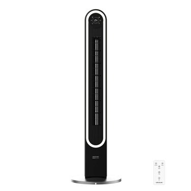 Вентилятор вежа Cecotec EnergySilence 9090 Skyline Ionic 119 см, 45 Вт, з іонізатором, LED сенсорним екраном, пультом ДУ, 3 режими, таймер 12 год, коливання 70°, чорний