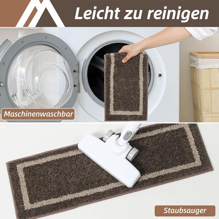 Килимки для сходів COSY HOMEER, самоклеючі, машинне прання, 100% поліестер, 70x22 см, для дітей, літніх і собак, 4 шт., коричневі