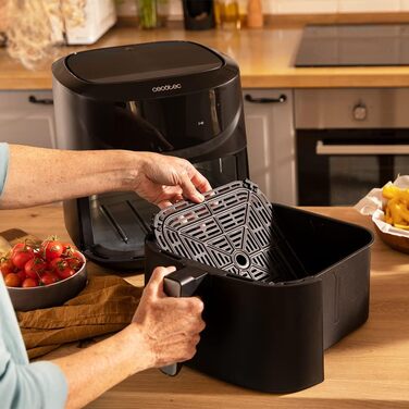 Аерофритюрниця Cecotec Cecofry Absolute 7600 7,6 л, 2000 Вт, цифрова, компактна, технологія PerfectCook, регулювання температури і часу, сенсорна панель, 8 режимів