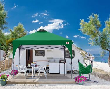 Павільйон садовий ABCCANOPY водонепроникний 3x3м, зелений Waldgrün, з сумкою для транспортування та комплектом кріплення