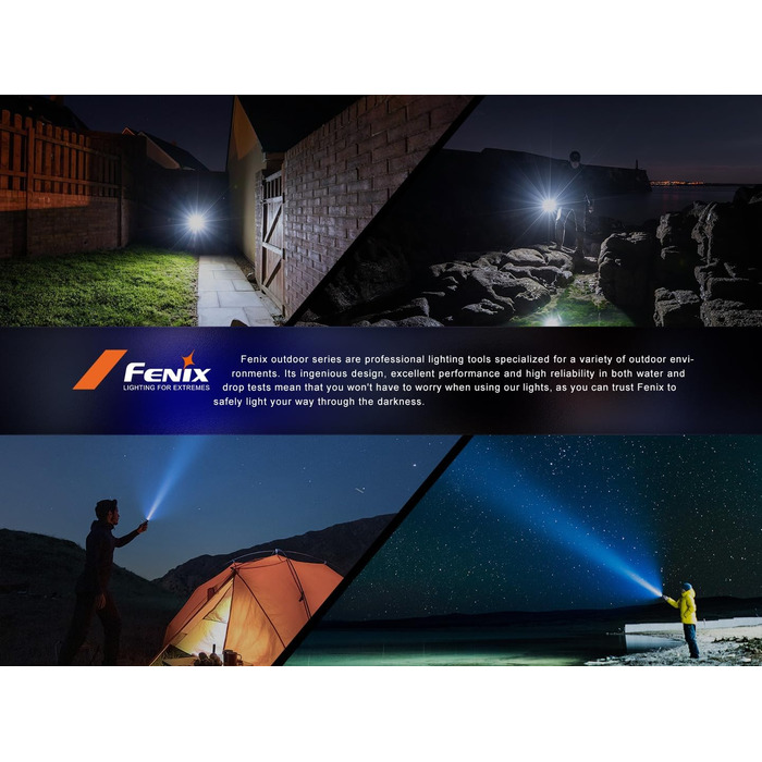 Ліхтарик FENIX PD40R v3.0 акумуляторний з великою дальністю світла