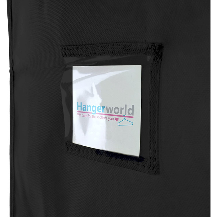 Дихаючі чохли для одягу Hangerworld, 152 см, чорні, комплект 3 шт.