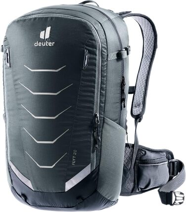 Рюкзак Deuter Flyt 20 з протектором для велосипедистів, графітово-чорний, 20 л, довгий