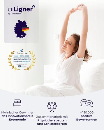 Подушка для сну aiLigner Supporter PAD з ортопедичною піною Memory Foam: підтримка в будь-якій позі, консультація та здоровий сон