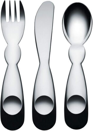 Дитячий набір столових приборів Alessi AM41S3 Alessini з нержавіючої сталі 18/10