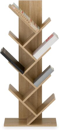 Стильна полиця IDIMEX Jules Sonoma - дерев'яна полиця для книг та декору, з якісної ДСП