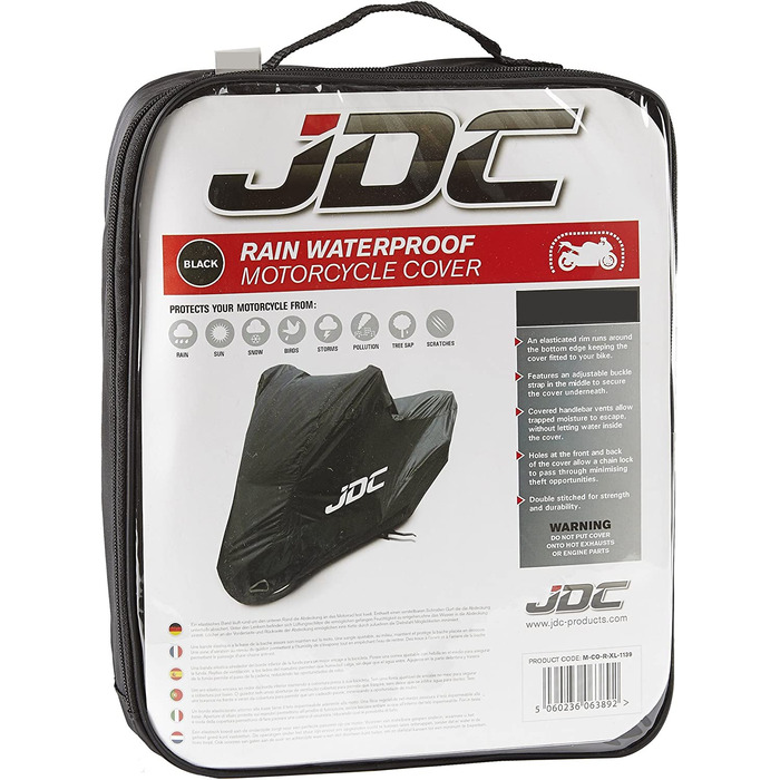 Водонепроникний чохол для мотоцикла JDC RAIN, розмір L