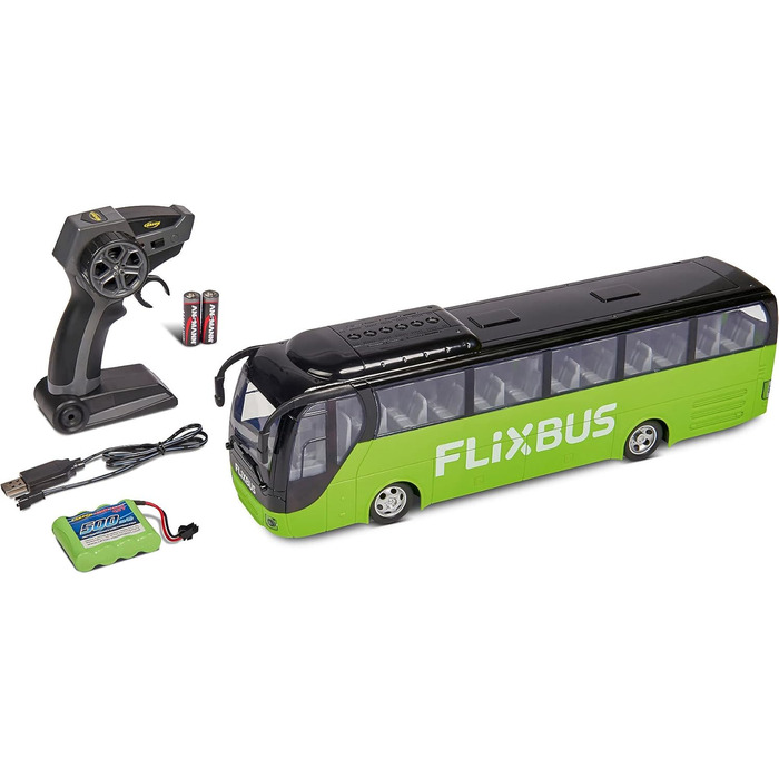 Автобус на радіокеруванні Carson FlixBus 2.4GHz, іграшка для дітей від 8 років, колірний, час роботи до 60 хв