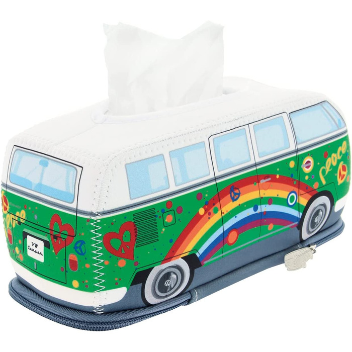 Диспенсер для серветок BRISA VW Collection у вигляді Volkswagen T1 Bulli Bus, неопреновий, зелений, для ванної кімнати
