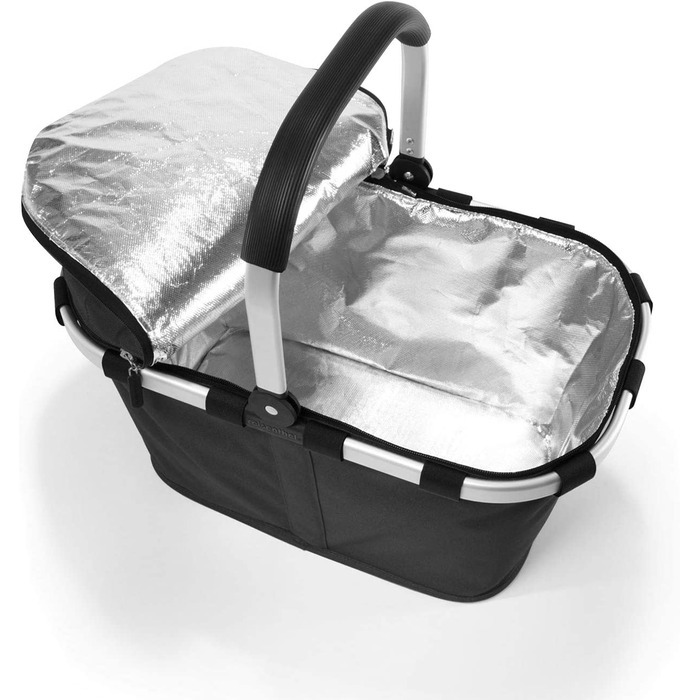Термосумка-кошик Reisenthel Carrybag ISO чорна, ізотермічна, водостійка, з кришкою, стильний кошик для покупок