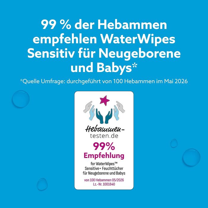 Дитячі вологі серветки WaterWipes Original, 99.9% води, гіпоалергенні, без віддушок, 1080 шт (18 пачок по 60 шт)