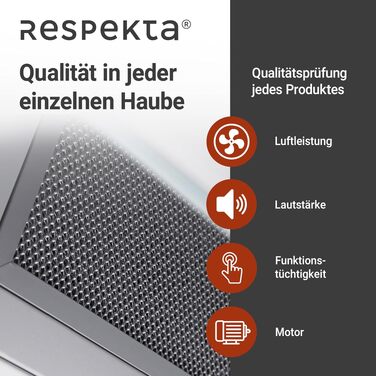 Похила витяжка Respekta CH89060S Generation 2, 60 см, біла, скляний екран з нержавіючою сталю, режим відводу та рециркуляції, клас A++