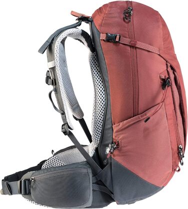 Жіночий туристичний рюкзак Deuter Trail Pro 30 SL, 30 л, червоно-графітовий